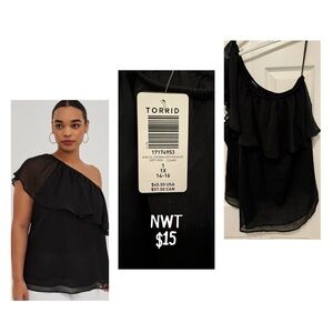Torrid one shoulder shirt